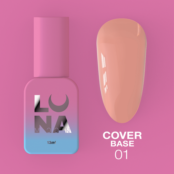 Base classique LunaMoon Cover Base n° 1, 13 ml