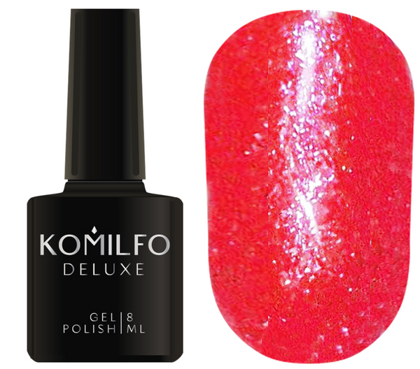 KOMILFO LIQUID GLAM GEL LGG012 (CORAL), 8 ML ( gel polish )