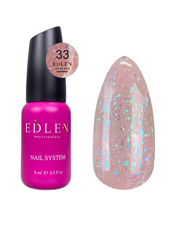 Cover base Shimmer Edlen 9 ml. №33