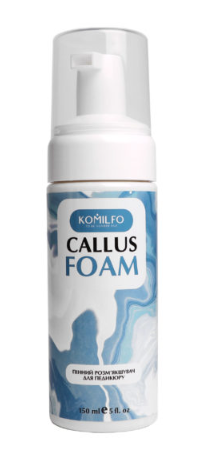 KOMILFO MOUSSE CALLUS – MOUSSE PEDICURE KERATOLYTIQUE, 150 ML