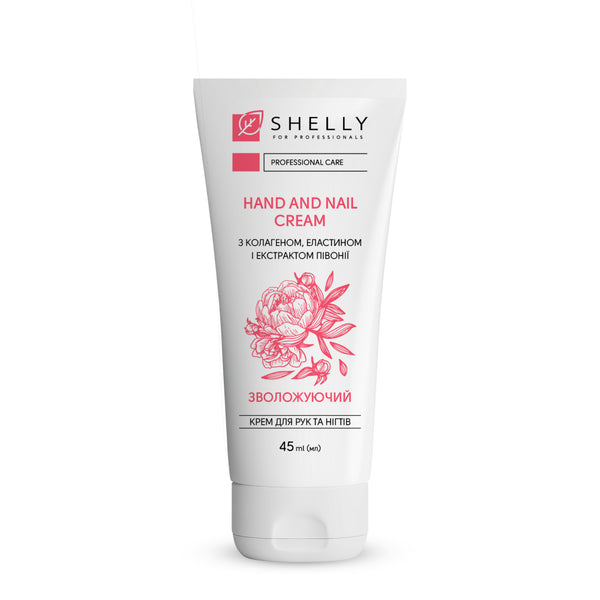 Cream for hands and nails with collagen , elastin and peony extract Shelly 45 ml