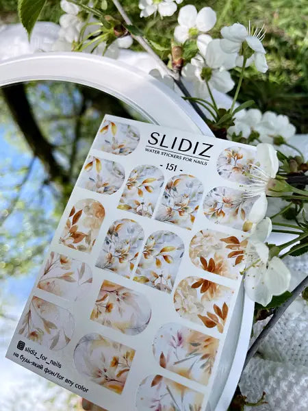 Slider design SLIDIZ sticker on any background, with white substrate