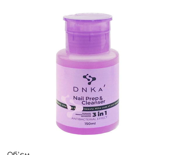 DNKa’ Nail Prep & Cleanser 3 in 1, 150 ml.