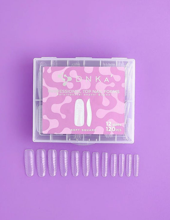 DNKa' Top Nail Forms Soft Square,120pcs