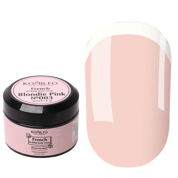 KOMILFO FRENCH RUBBER BASE 003 BLONDIE PINK, 30 ML