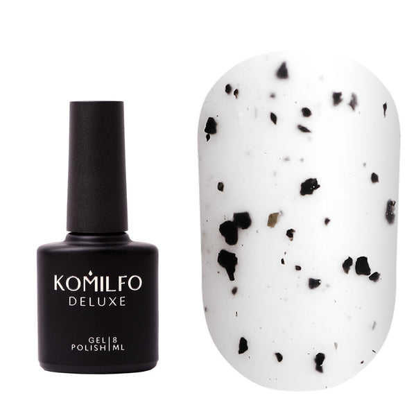 KOMILFO NO WIPE MATTE SPOTTY TOP – MATTE TOP WITHOUT STICKY LAYER WITH TORN CRUMB, 8 ML