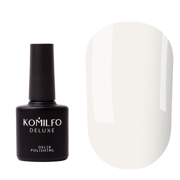 KOMILFO NO WIPE MILKY WHITE TOP – TOP WITHOUT STICKY LAYER, MILKY WHITE, 8 ML