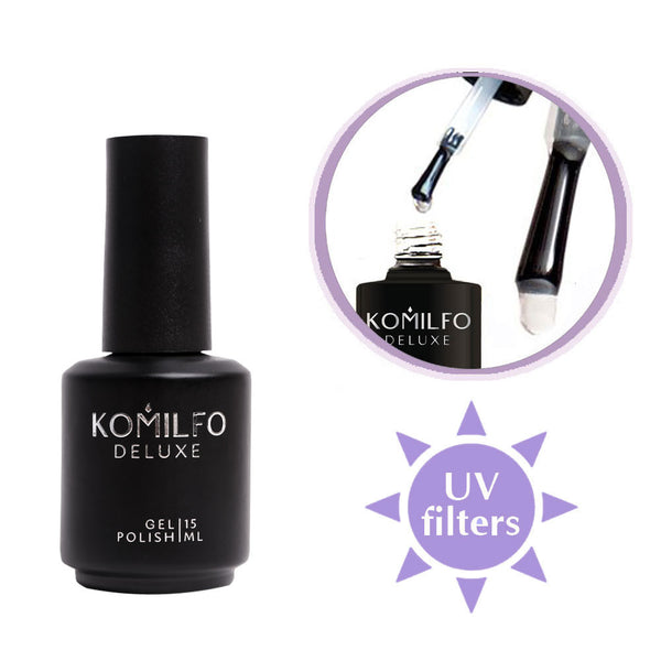 KOMILFO WIPE TOP - TOP FOR GEL POLISH WITH A STICKY LAYER, 15 ML