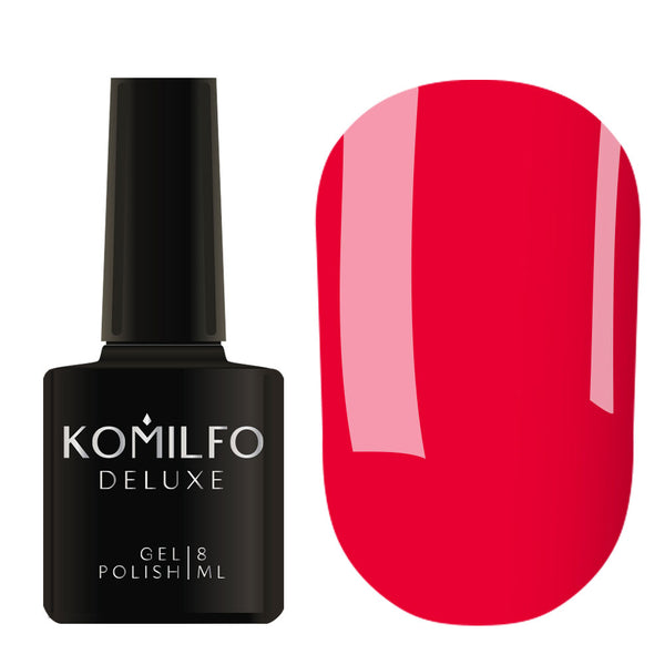 GEL POLISH KOMILFO DELUXE SERIES №N001 (SATURATED BRIGHT PINK, NEON), 8 ML