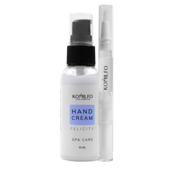 KOMILFO GIFT SPA CARE HAND CREAM, 50 ML AND CUTICLE OIL “FELICITY”, 2 ML