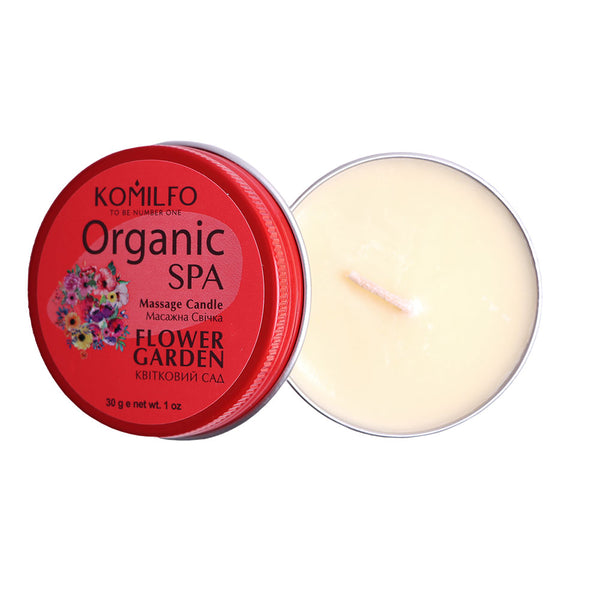 KOMILFO MASSAGE CANDLE – FLOWER GARDEN, 30 G