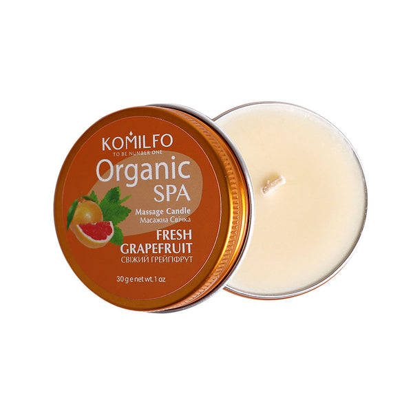 KOMILFO MASSAGE CANDLE – FRESH GRAPEFRUIT, 30 Г