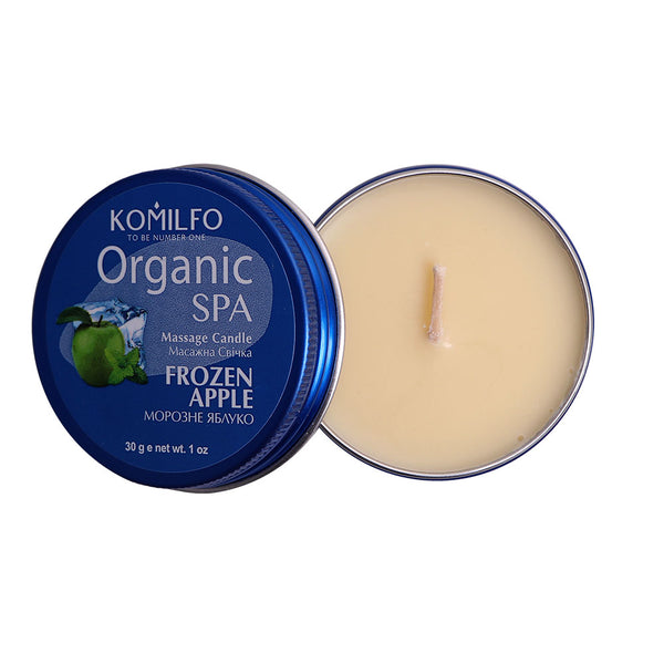 KOMILFO MASSAGE CANDLE – FROZEN APPLE, 30 G