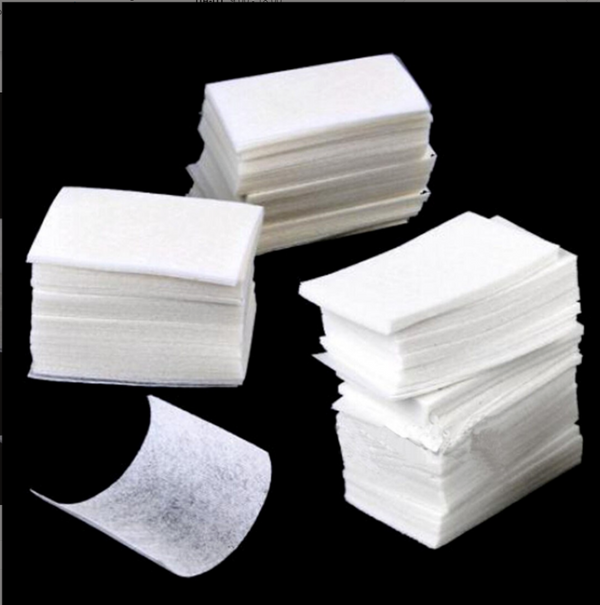 Serviettes non pelucheuses pour manucure, blanches, 400 pcs