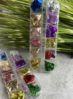 Set of 12 colors of potal foil (large)