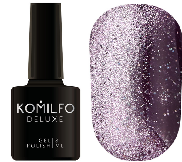 KOMILFO FAIRYTALE CAT EYE GEL POLISH 004 (VIOLET, MAGNÉTIQUE, RÉFLÉCHISSANT), 8 ML (vernis gel)