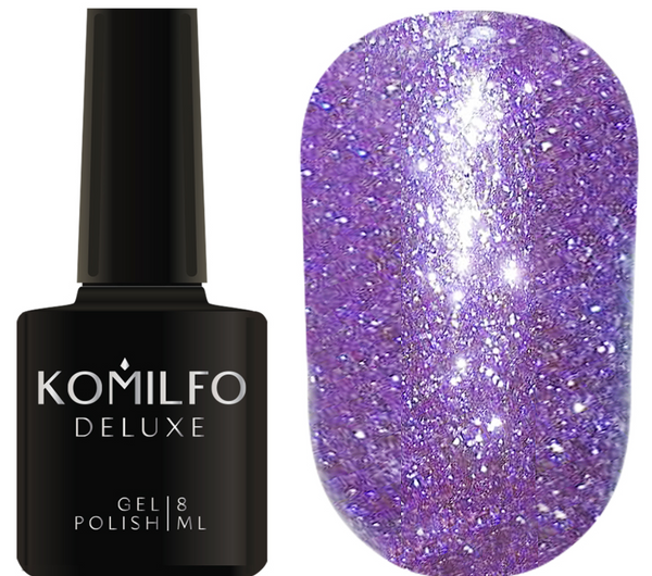 KOMILFO LIQUID GLAM GEL LGG008 (PURPLE), 8 ML ( gel polish )