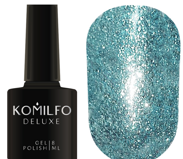 KOMILFO LIQUID GLAM GEL LGG009 (TURQUOISE), 8 ML (vernis gel)