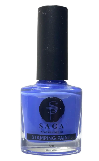 Lacquer paint for stamping SAGA Professional 13 cornflower 8 ml