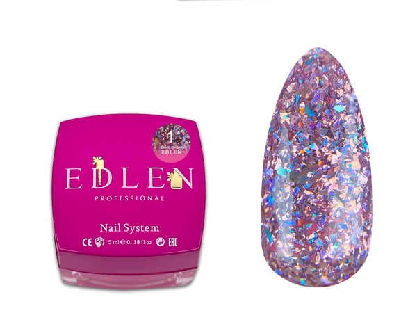 Disco Glitter Edlen 5 ml. №01