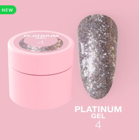 Paillettes pour ongles Platinum Gel n°4 5ml