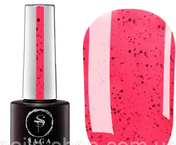 Gel polish Saga Black Snow No. 06, 9 ml