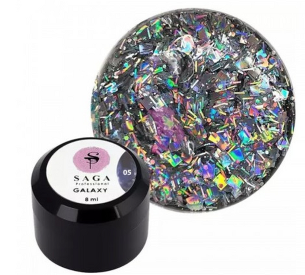 Glitter gel SAGA galaxy glitter No. 5 8 ml