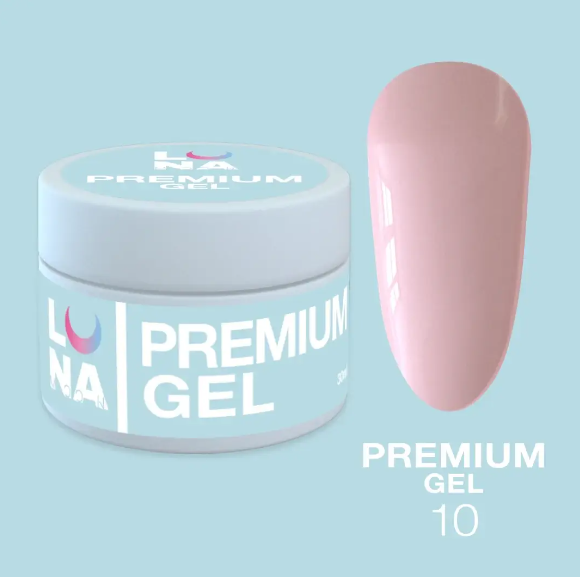 Класичний гель LunaMoon Gel Premium №10, 30 мл