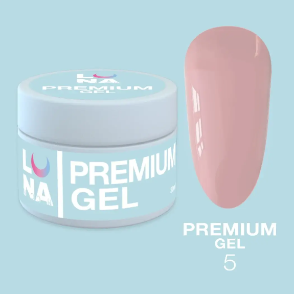 Класичний гель LunaMoon Gel Premium №5, 30 мл