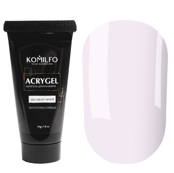 Komilfo AcryGel № 002 Молочно-білий, 30 г/ Komilfo AcryGel № 002 Mol.-white, 30 г