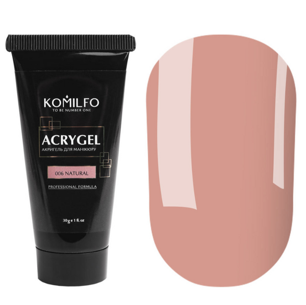 Komilfo AcryGel № 006 Natural, 30g/ Komilfo AcryGel № 006 Natural, 30g