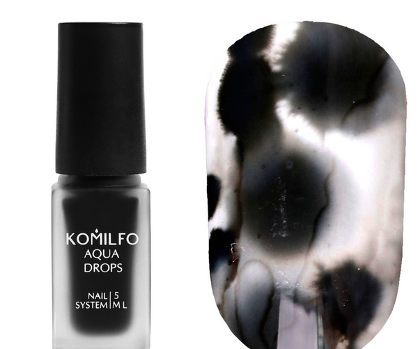 KOMILFO AQUA GOUTTES NOIR №001, 5 ML