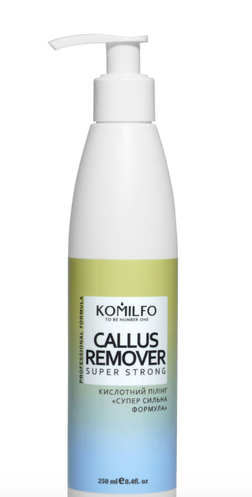 KOMILFO ÉLIMINATEUR DE CALLUS "FORMULE SUPER FORTE" - PEELING POUR PÉDICURE, 250 ML