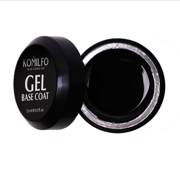 Komilfo Gel Base Coat - corrector base for gel polish, 15 ml (gel jar)