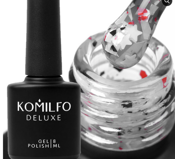 KOMILFO GLASSY BASE GB001 (LAIT FROID AVEC COUCHES), 8 ML (base pour ongles)