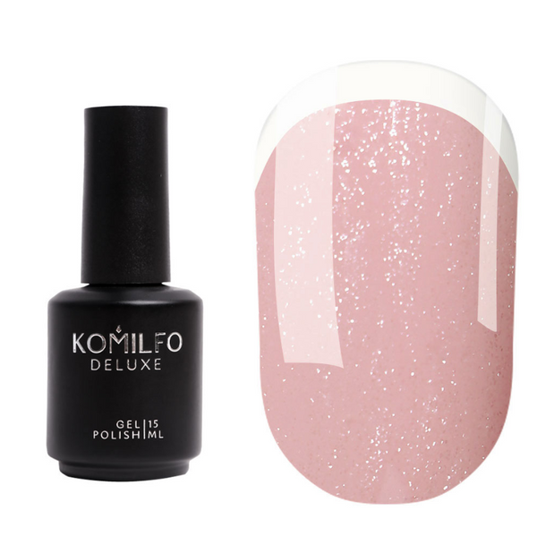 Komilfo KC Glitter Rubber French Base KC005, 15 ml