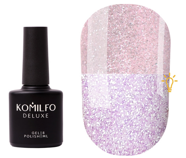 KOMILFO LUMINOUS BASE 003 (LILAC, LIGHT REFLECTIVE), 8 ML ( nail base )