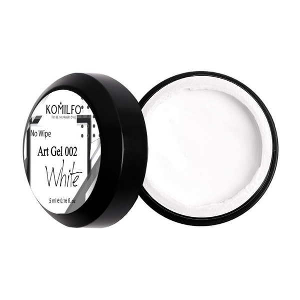 Komilfo No Wipe Art Gel White 002, 5 ml