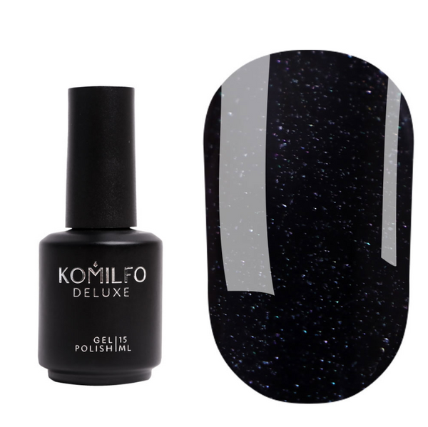 Komilfo No Wipe Glitter Top - top for gel polish with glitter without LSH, 15 ml ( nail top )