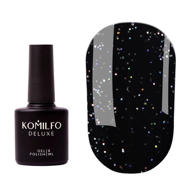 Komilfo No Wipe Holographic Top, 8 мл (топ для нігтів)