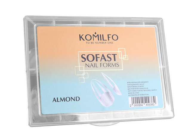 KOMILFO SOFAST FORMES ONGLES AMANDE, 240 PCS