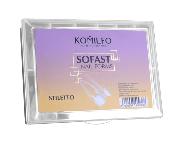 Komilfo SoFast Nail Forms Stiletto, 240 шт