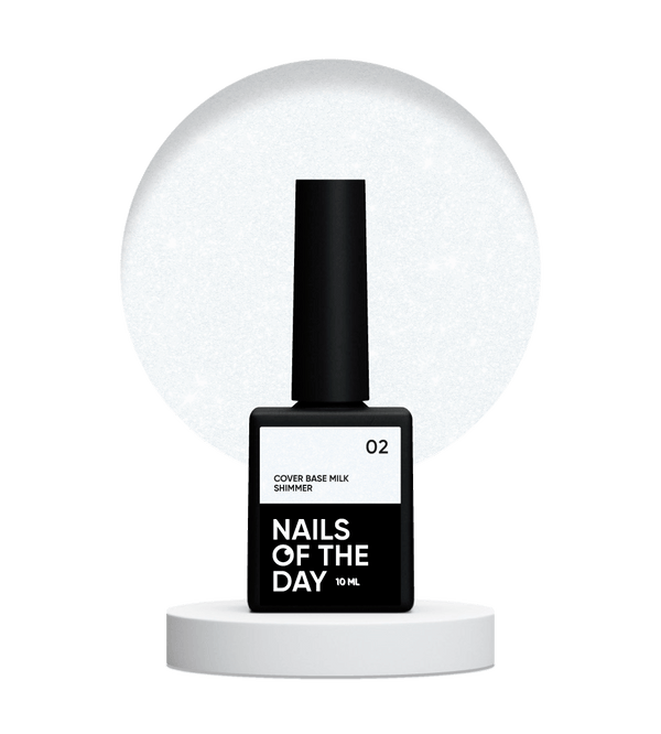 NAILSOFTHEDAY Cover base milk shimmer 02 10 ml