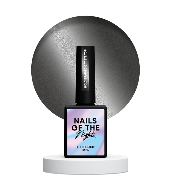 NAILSOFTHENIGHT Holographic Top Cat eye