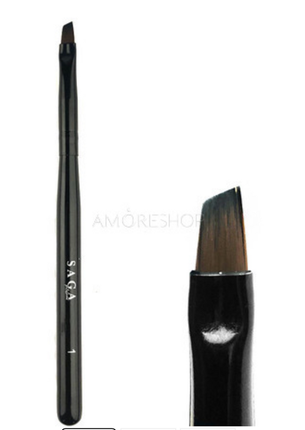 SAGA professional brush for gel #1, beveled