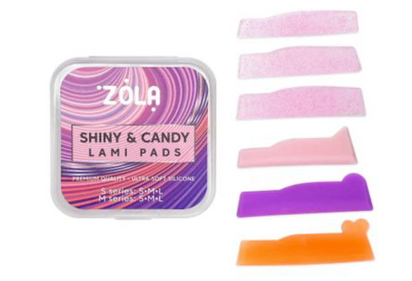 Ролики для ламінування Zola Shiny &amp; Candy Lami Pads, 6 пар